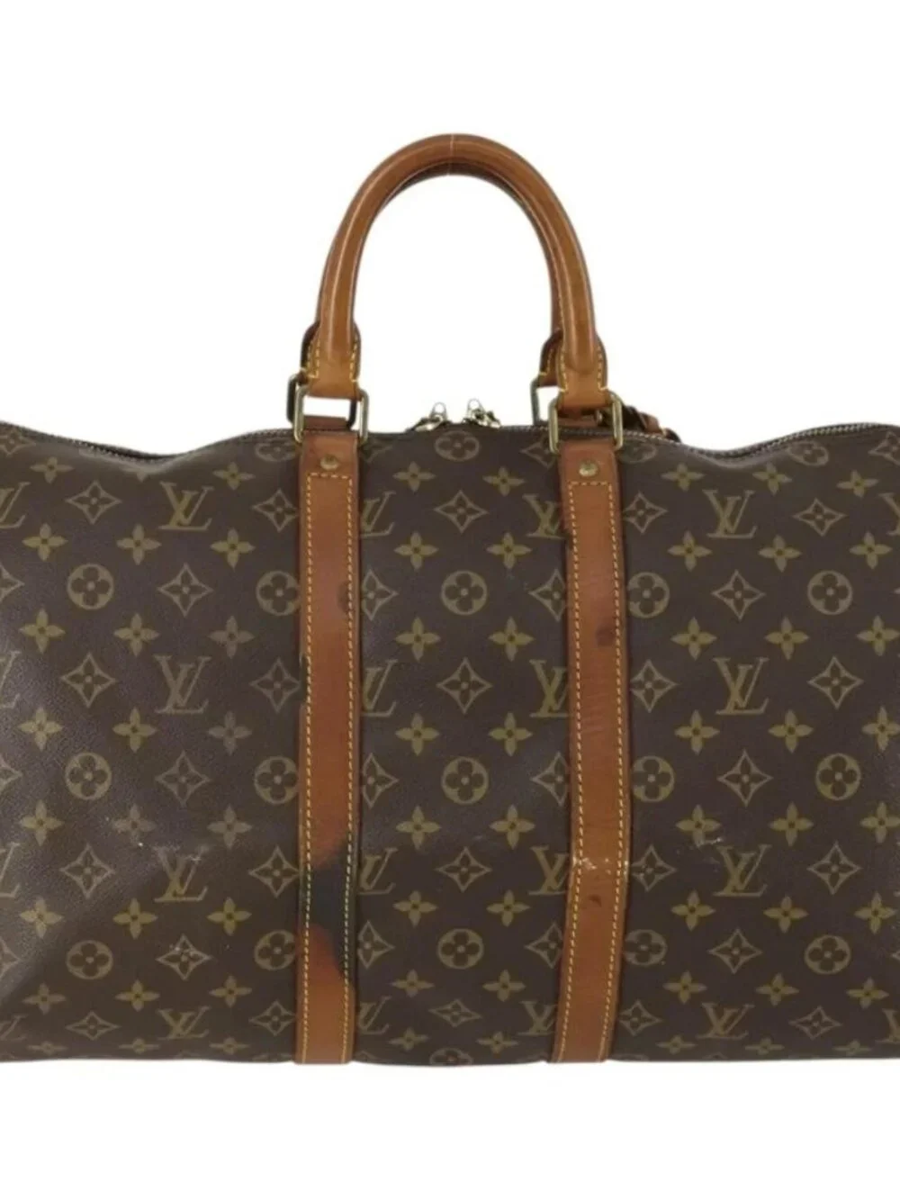 LOUIS VUITTON Monogram Keepall 45 Boston Bag M41428 LV Auth bs31942